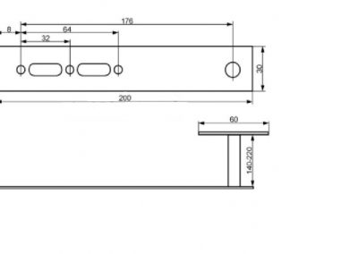 Rysunek podpory12 h=140 - 220 mm